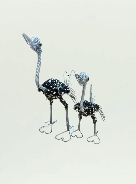 Beaded Wire Ostrich Large