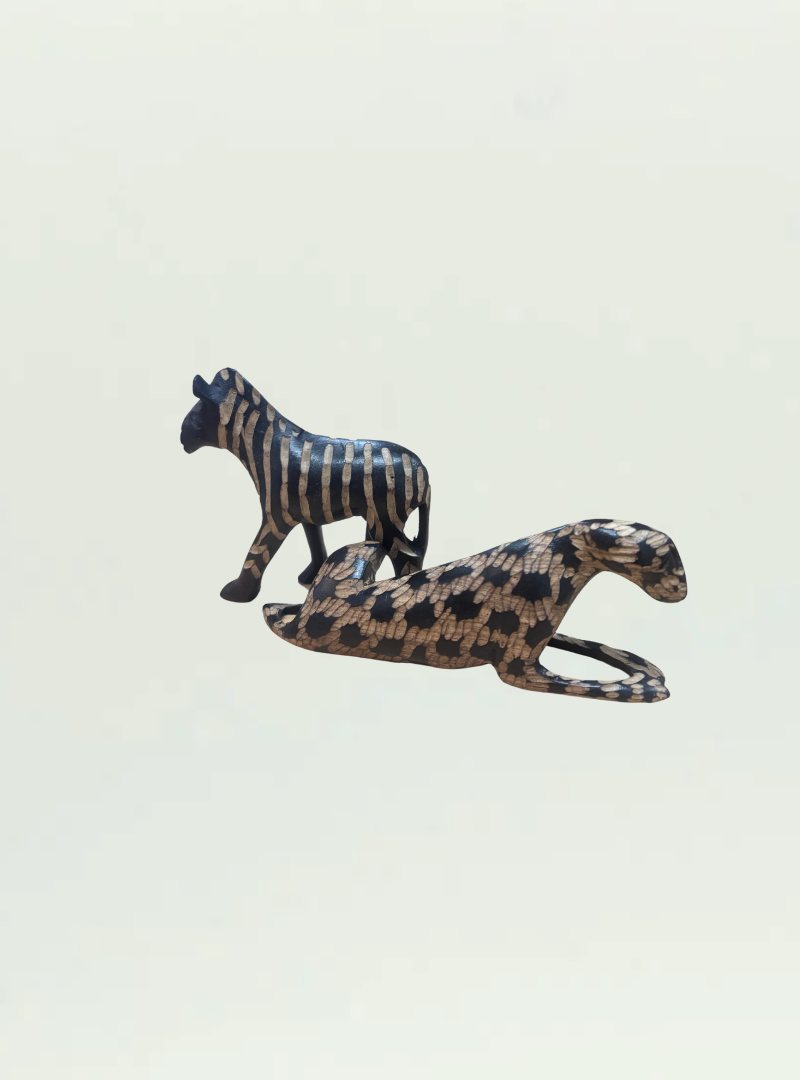 Dark Wooden Animal - Zebra