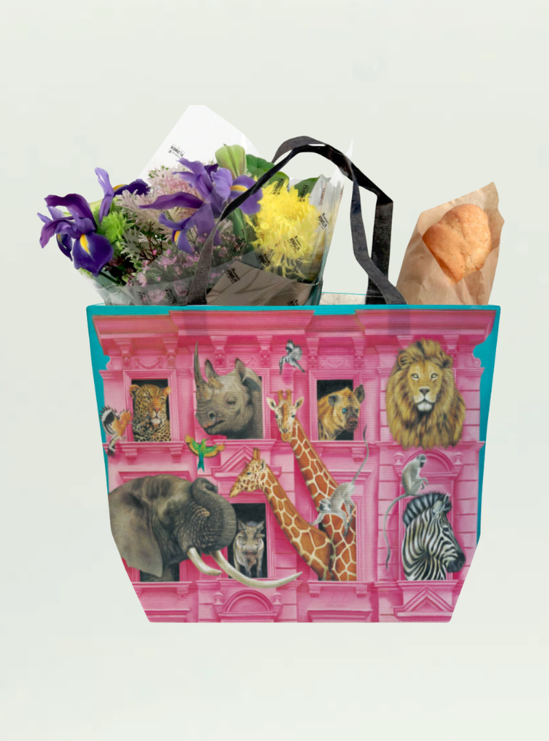 Whimsical Collection Wildlife Hotel Recycled Shopper