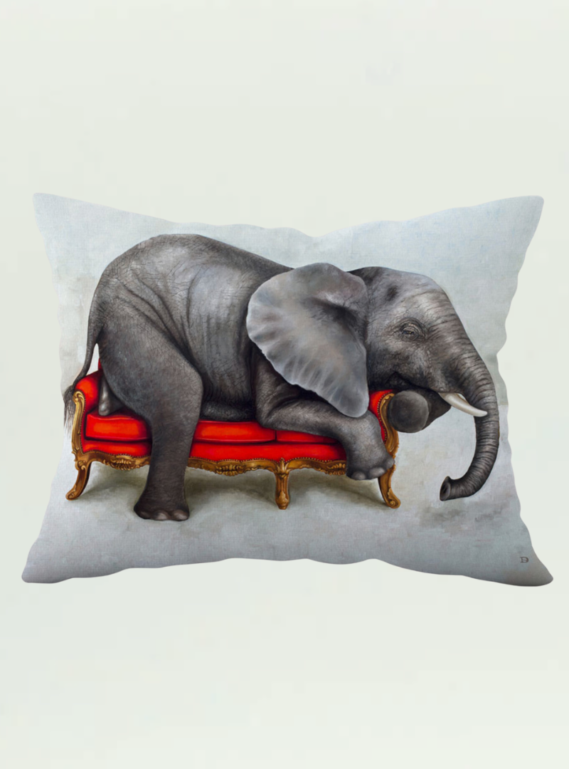 Whimsical Collection Elephant Pillow Cover