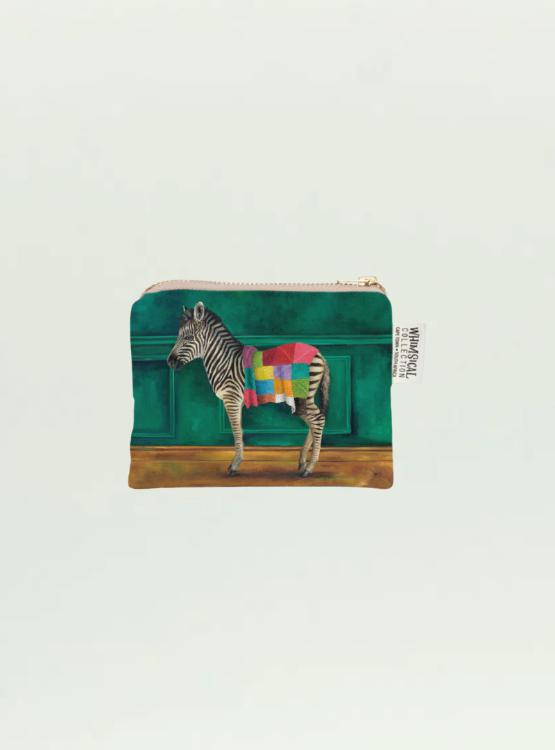 Whimsical Collection Zebra Warrior Coin Purse