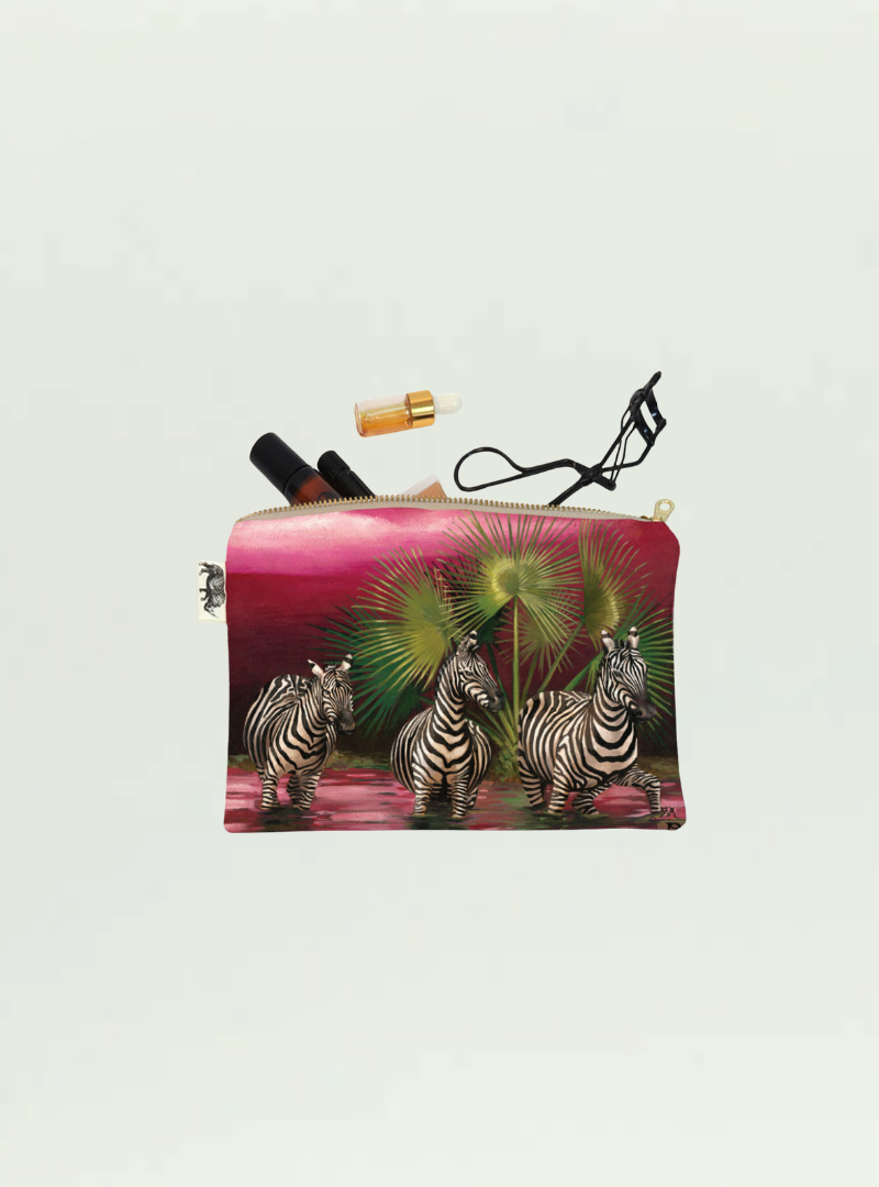 Whimsical Collection Spirit Zebra Small Zip Bag