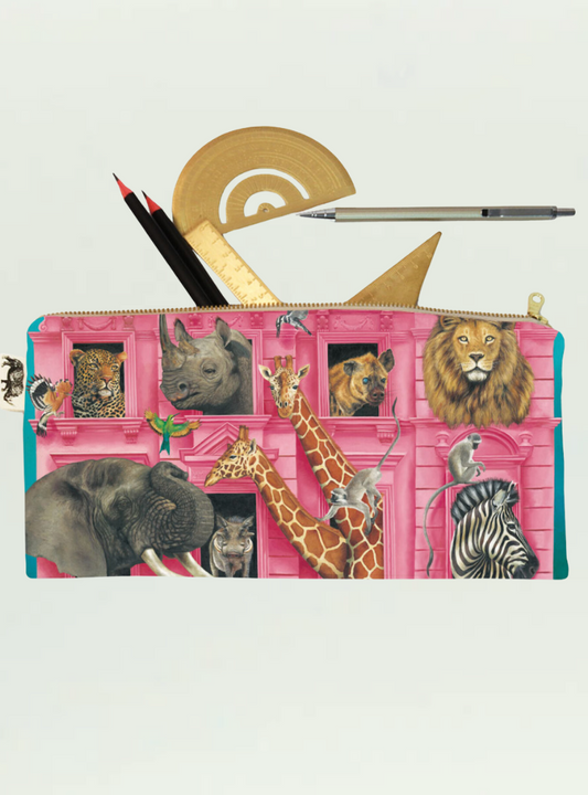 Whimsical Collection Wildlife Hotel Pencil Case