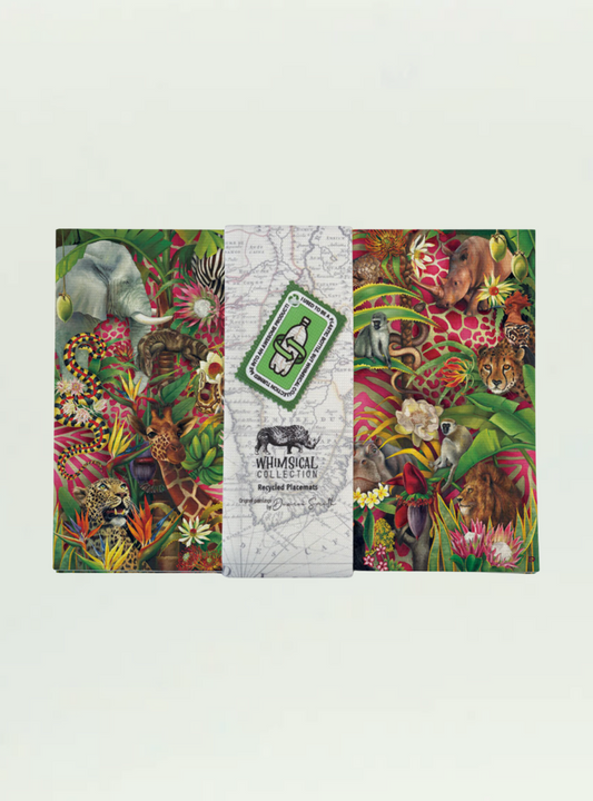 Whimsical Collection African Jungle Recyclable Placemats