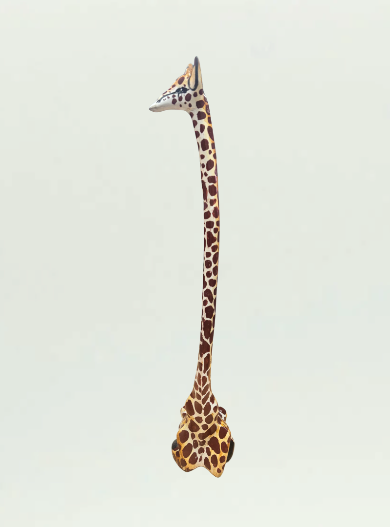 Painted Wooden Giraffe