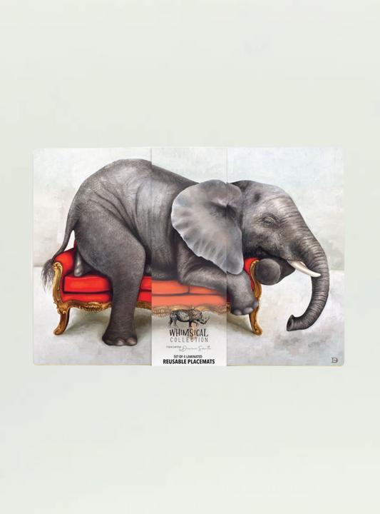 Whimsical Collection Elephant Reusable Placemats - Set of 4