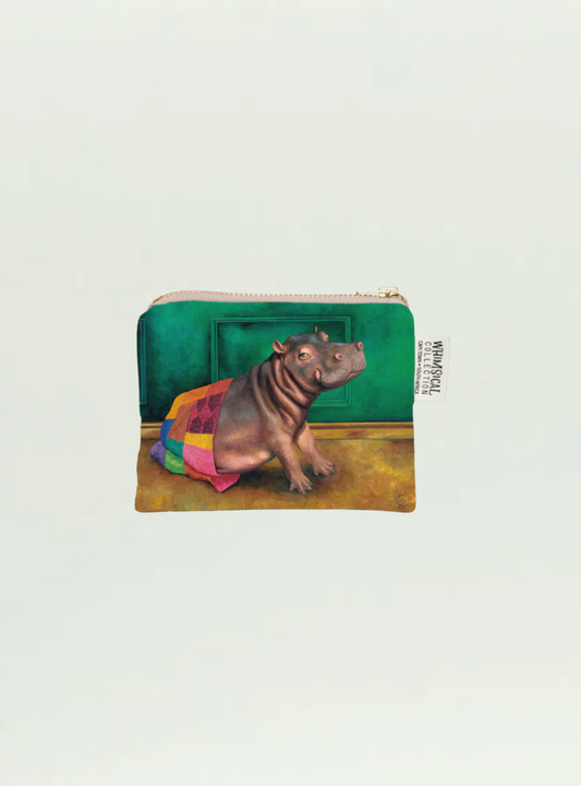 Whimsical Collection Hippo Warrior Coin Purse