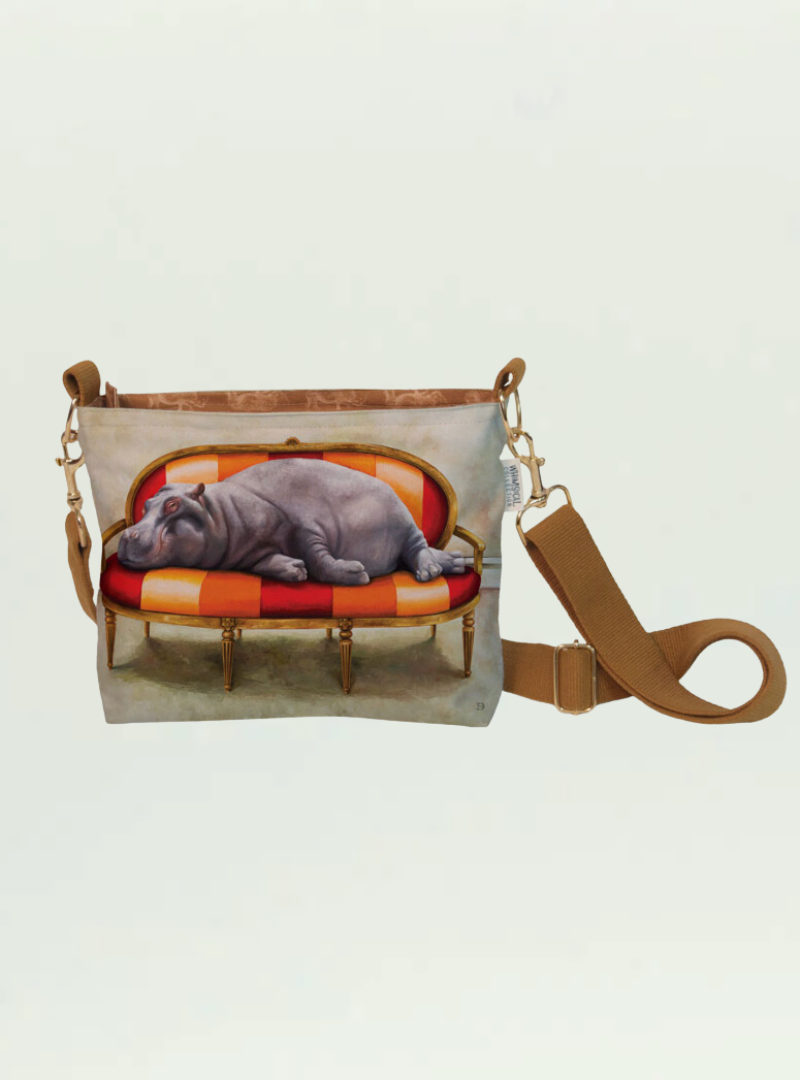 Whimsical Collection Hippo Sling Bag