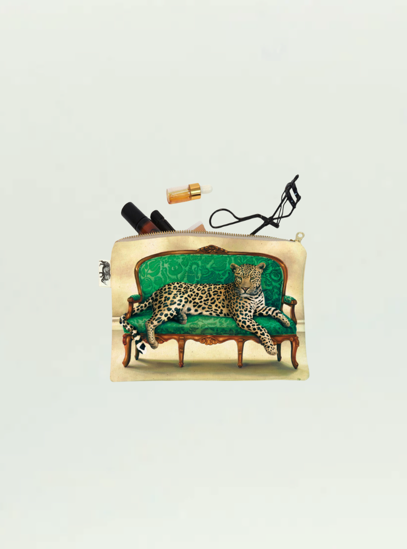 Whimsical Collection Leopard Small Zip Bag