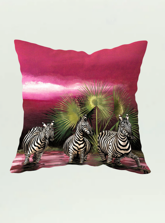 Whimsical Collection Spirit Zebra Velvet Pillow Cover