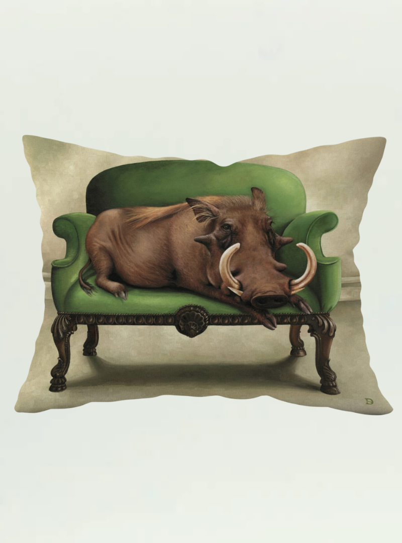 Whimsical Collection Warthog Pillow Cover