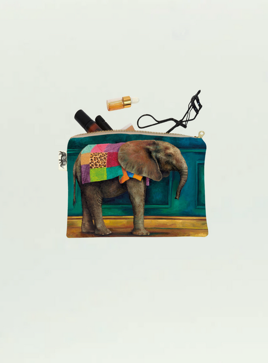 Whimsical Collection Elephant Warrior Small Zip Bag