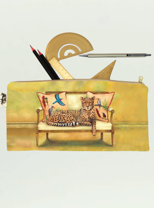 Whimsical Collection Cheetah Pencil Case