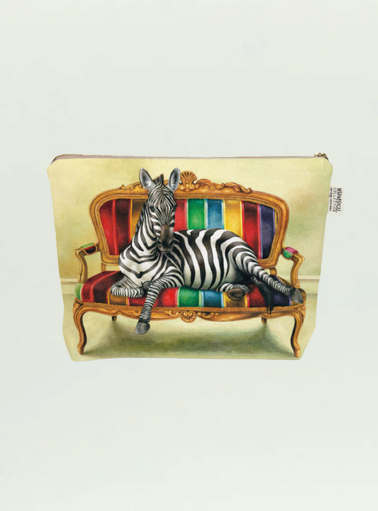 Whimsical Collection Zebra Toiletry Bag