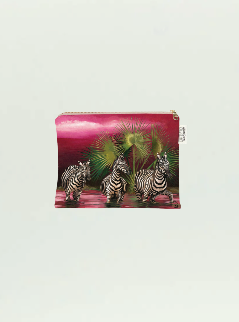 Whimsical Collection Spirit Zebra Small Zip Bag