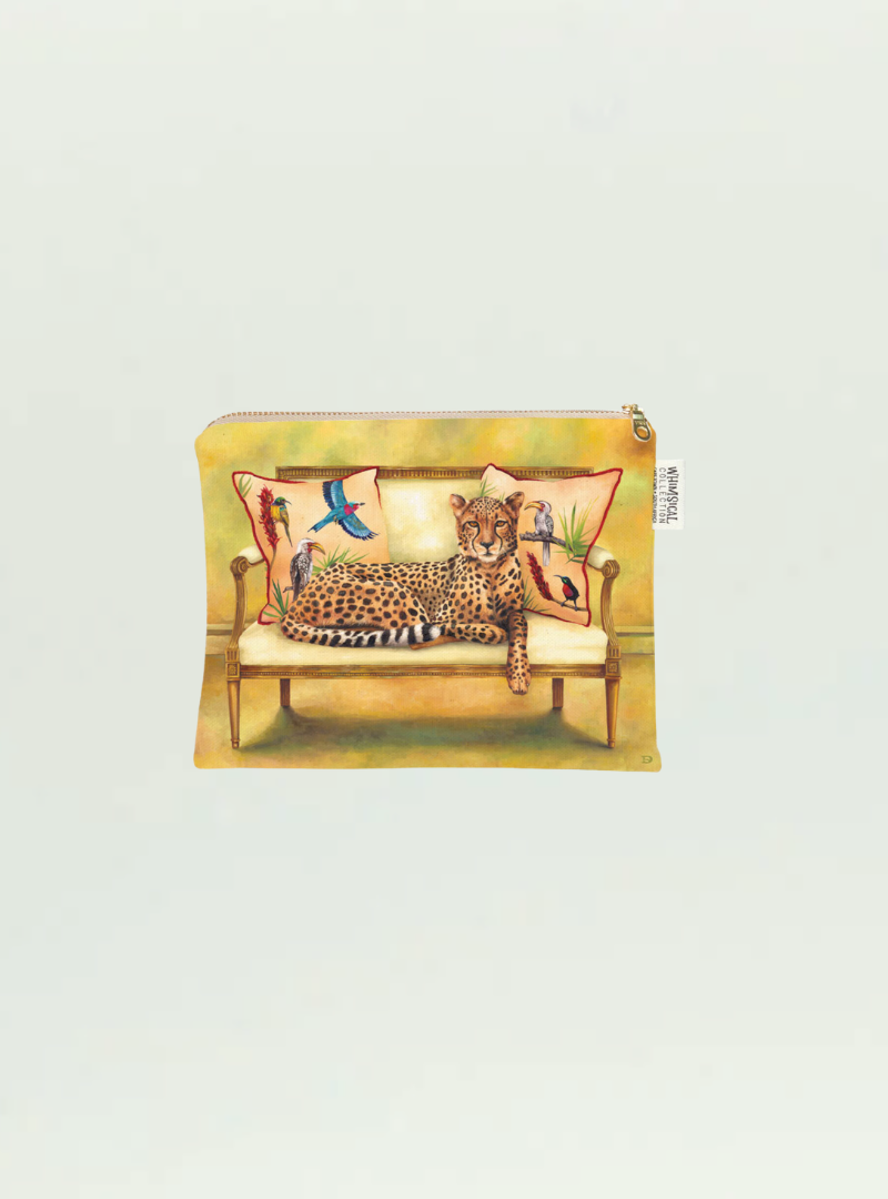 Whimsical Collection Cheetah Small Zip Bag