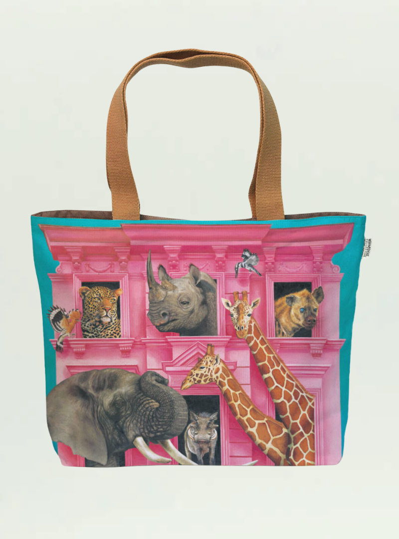 Whimsical Collection Wildlife Hotel Canvas Bag