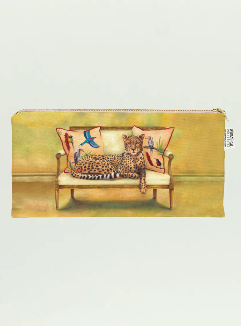 Whimsical Collection Cheetah Pencil Case