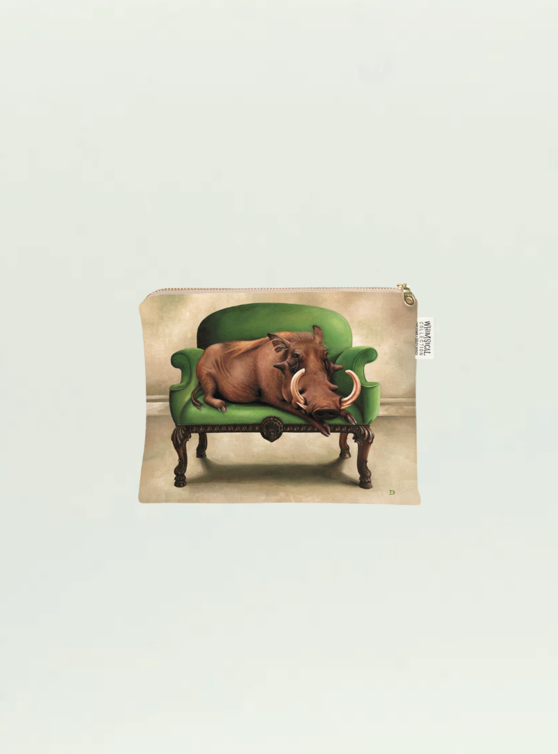 Whimsical Collection Warthog Small Zip Bag