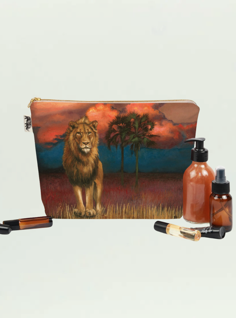 Whimsical Collection Spirit Lion Toiletry Bag