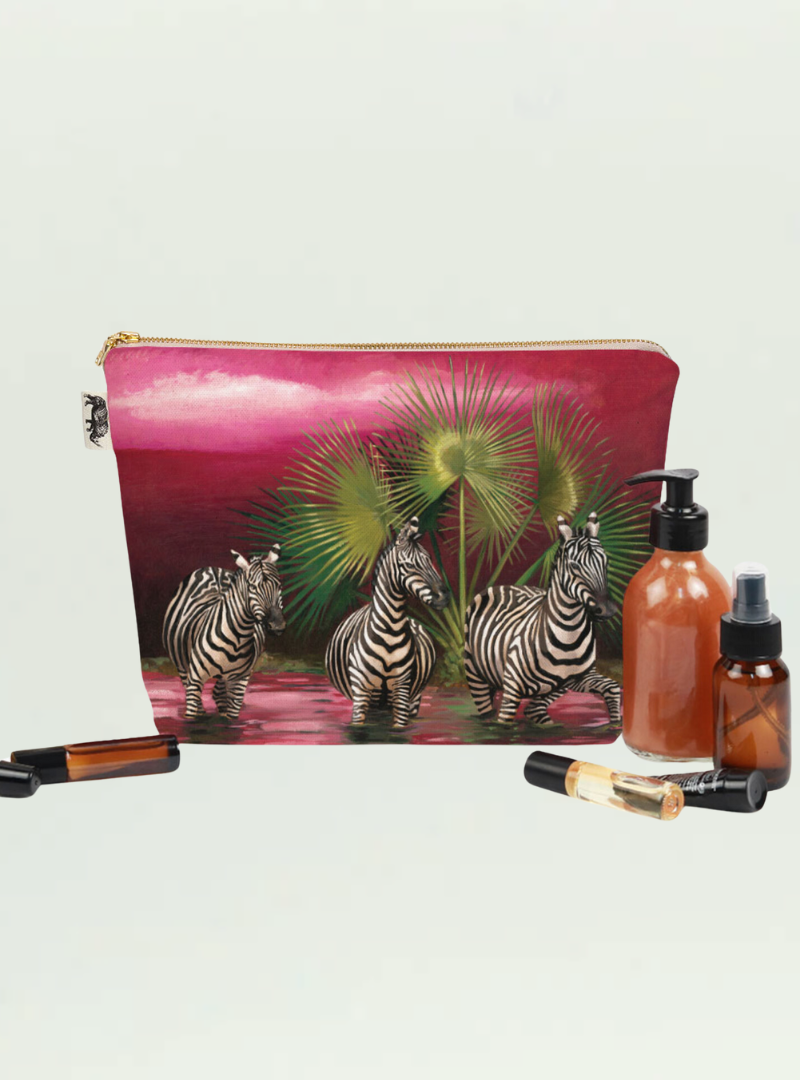 Whimsical Collection Spirit Zebra Toiletry Bag