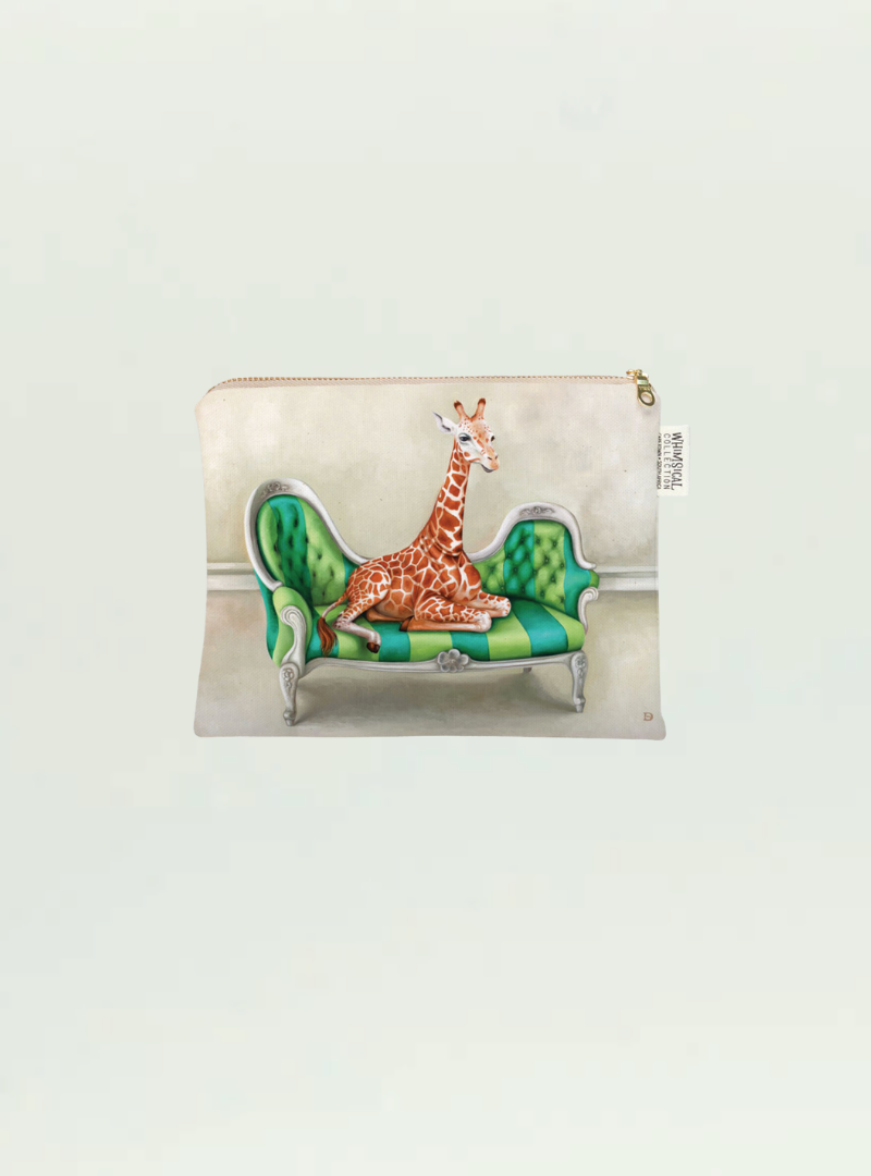 Whimsical Collection Giraffe Small Zip Bag