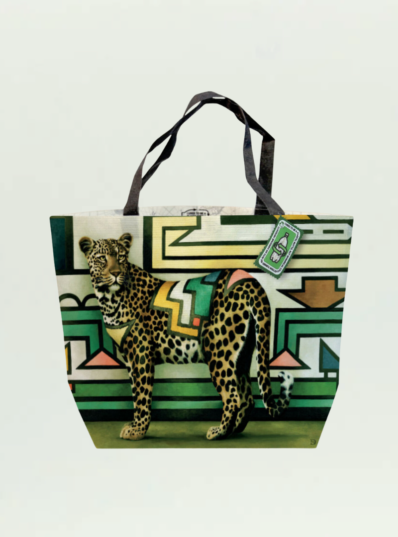 Whimsical Collection Ndebele Leopard Recycled Shopper