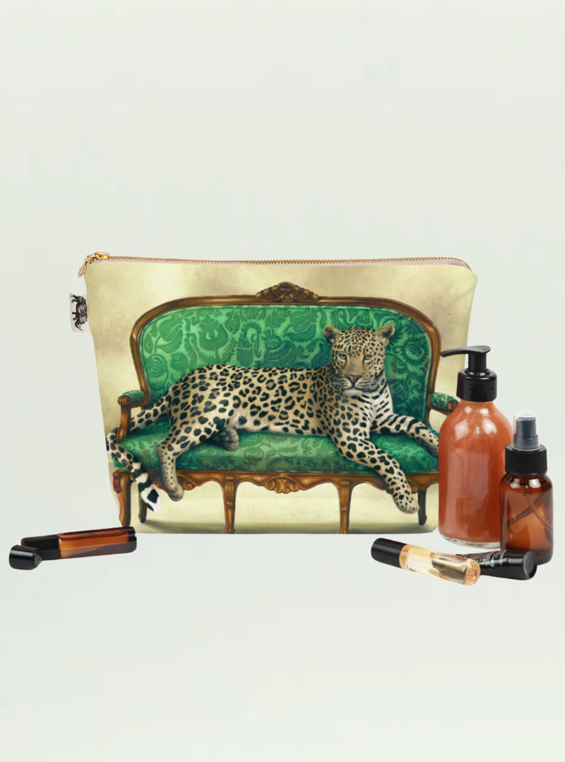 Whimsical Collection Leopard Toiletry Bag