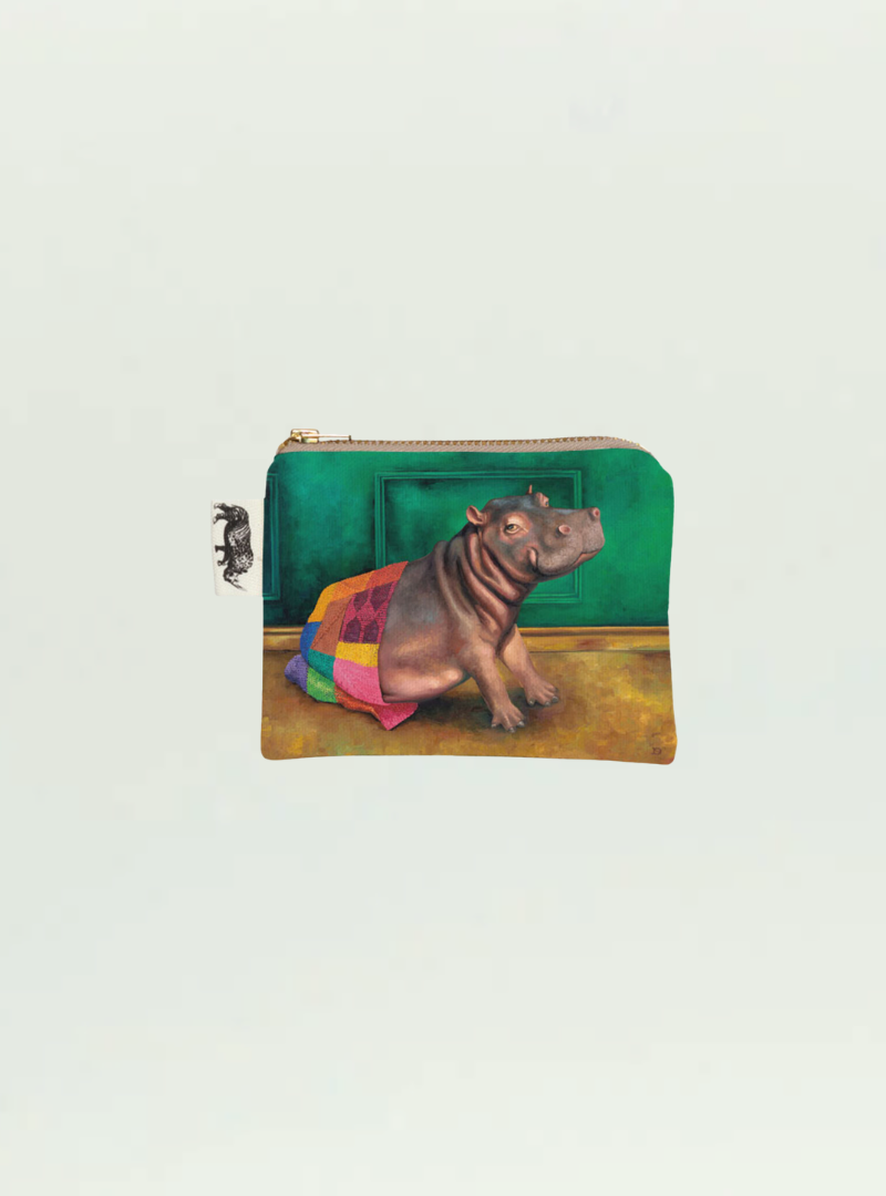 Whimsical Collection Hippo Warrior Coin Purse