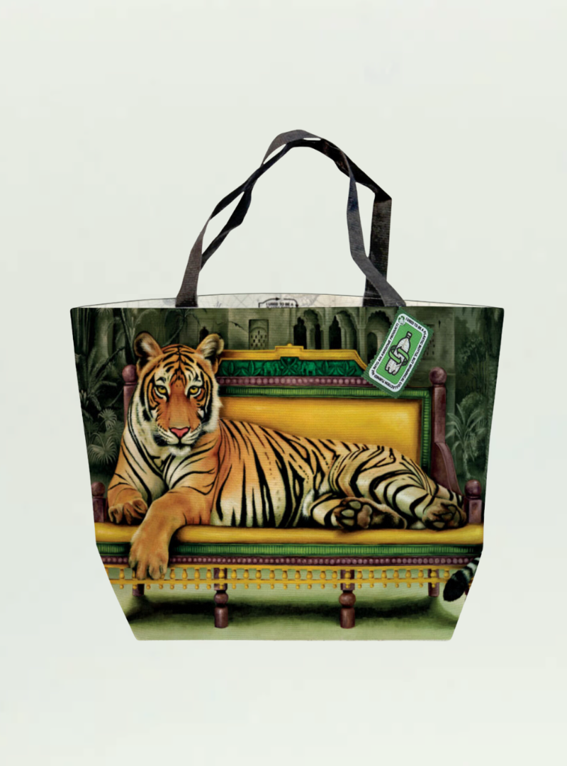 Whimsical Collection Tiger Recycled Shopper