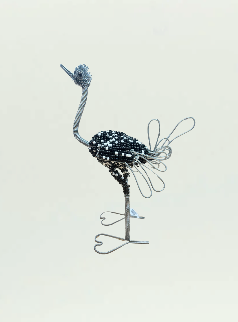 Beaded Wire Ostrich Large