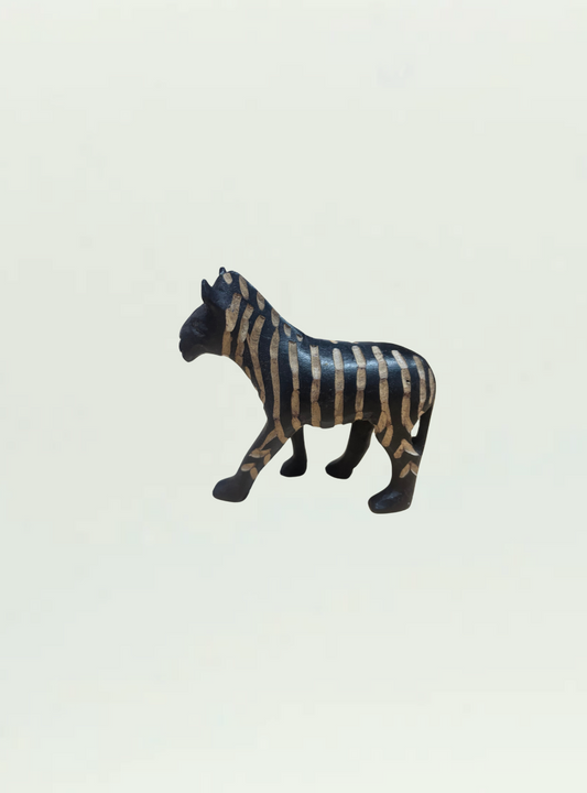 Dark Wooden Animal - Zebra