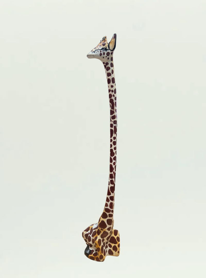 Painted Wooden Giraffe