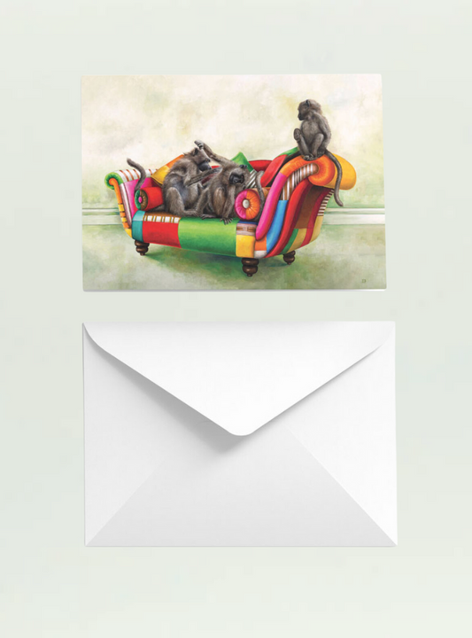 Whimsical Collection Baboons Single Card