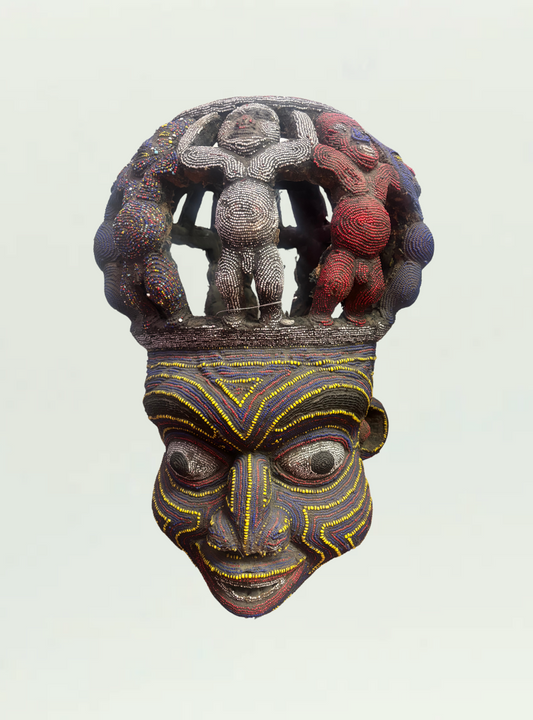 Beaded Cameroon Bamilike Mask