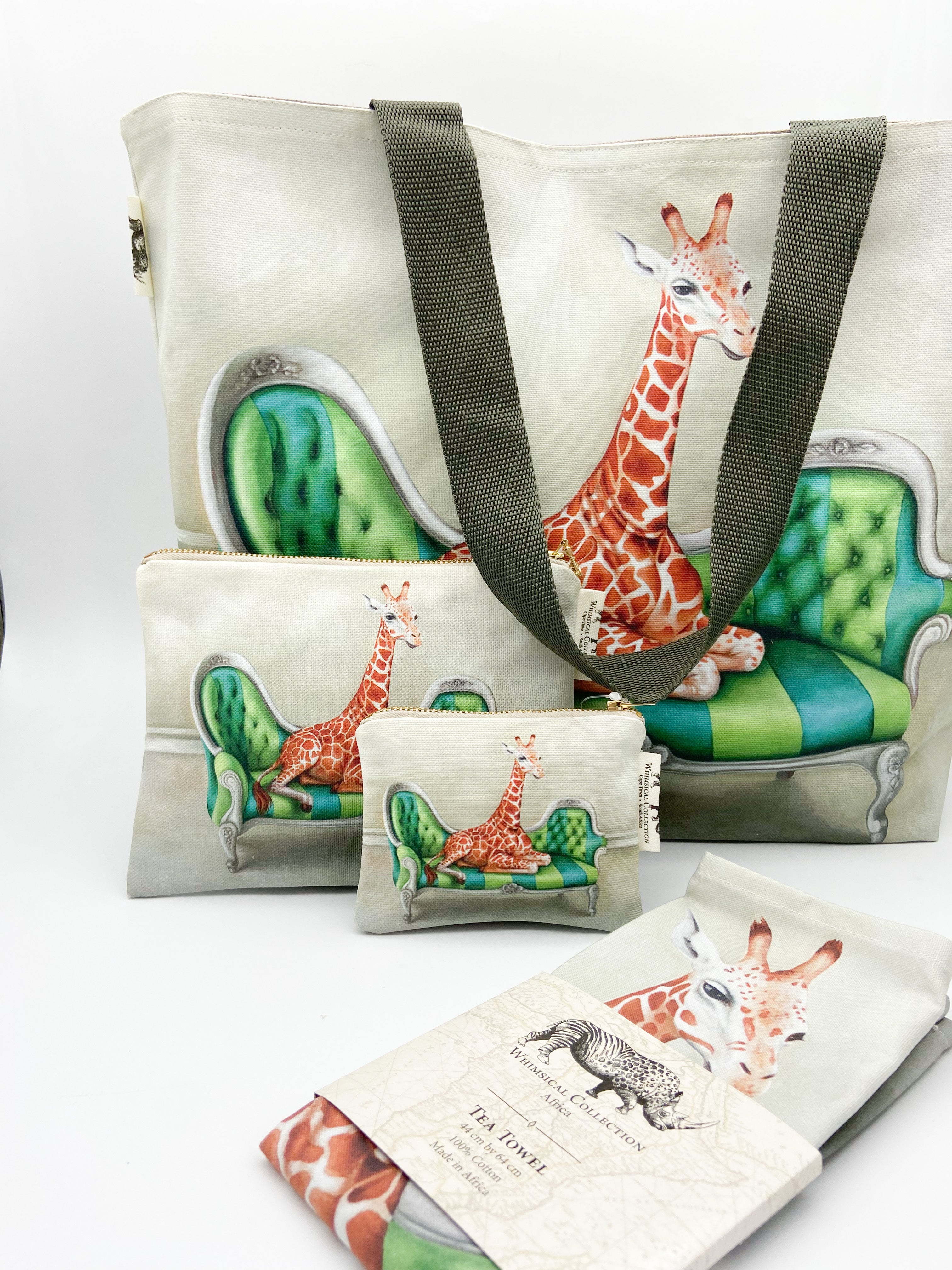 Cotton Planet Earth Giraffe Printed Tote Bag, Size: 15 X 12.5 Inch at Rs  180/piece in Faridabad